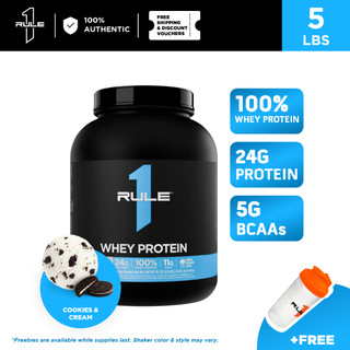 RULE 1 R1 Whey Protein  (Whey Blend) 5lbs w/ FREE SHAKER | RULE ONE