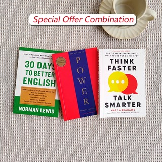 30 Days to Better English & Think Faster, Talk Smarter & The  48 Laws Of Power(Concise version）