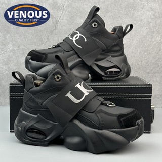 【Venous】2025 Original Black Chunky Shoes for Men Casual Sneakers for Men Rubber Sports Men's Shoes