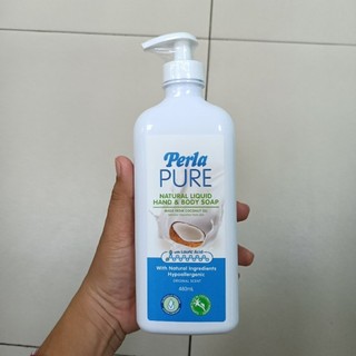 Perla Pure Natural Liquid Hand & Body Soap 480Ml