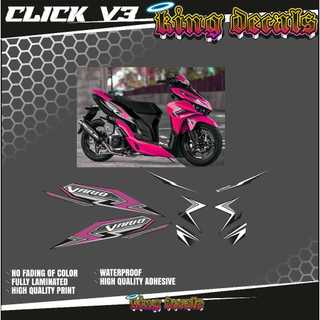 CLICK 125 V3/V4 XAVERY DESIGN DECALS [Customized Decals]