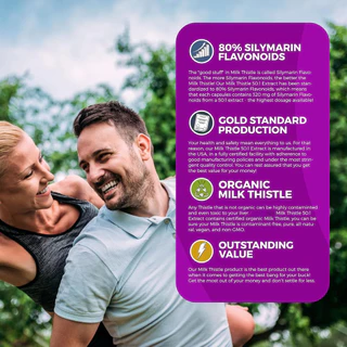 Milk Thistle Pills 50:1 Extract ช่วยเสริมประสิทธิภาพการล้างสารพิษและส่งเสริมสุขภาพตับ สนับสนุนการช่วยเหลือ