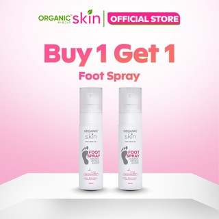 Organic Skin Japan Intimate Foot Spray 60ml with Tea Tree Oil Anti Sweat Anti Odor Set of 2