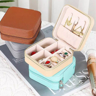 COD Portable Jewelry Travel Multifunction Necklace Earring Ring Women Gifts storage Box Organizer