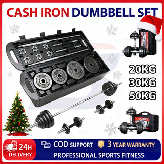 Adjustable Dumbbell Set 20/30/50KG Barbell Set Chrome Dumbbell Set for Men Gym Equipment Dumbell