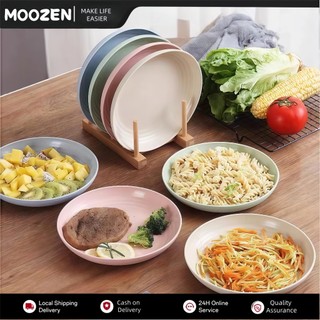 MOOZEN 23cm Wheat Straw Plates - Best Seller Unbreakable Tableware - Hindi Nababasag Matibay Hot Sal