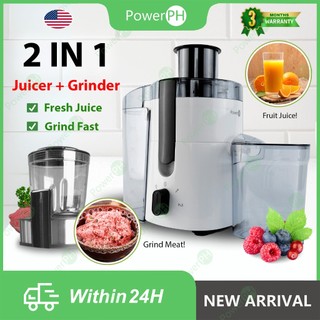 POWERPH Juicer Multifunctional Electric High Power Fruit Vegetable and Meat Juicer Blende