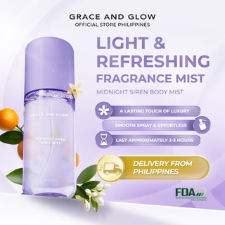Grace and Glow Midnight Siren Body Mist 100Ml - Body Fragrance Fresh Scent Long Lasting Perfume