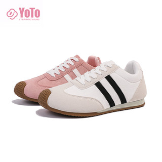 YOTO 2025 New Sneakers For Women Summer Comfy Soft Lace Up Low Cut Casual Shoes Students