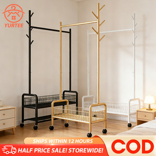 Metal Clothes Rack Heavy Duty Clothing Rack With Wheels Hanger Rack Sampayan ng damit