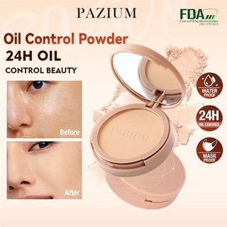 PAZIUM Face Powder Oil Control Matte Flawless Long Lasting Waterproof Pressed Powder Makeup