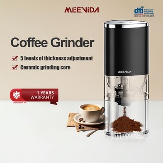 MEEVIDA Electric Coffee Bean Grinder Wireless Coffee Grinder Adjustable Thickness