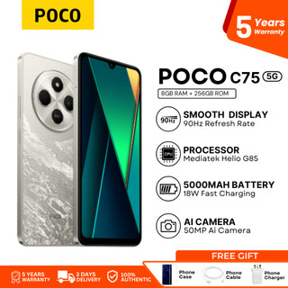 POCO C75 5G Smartphone 8GB + 256GB 50MP AI Triple Camera Smooth 6.74" 120Hz Display Massive Global