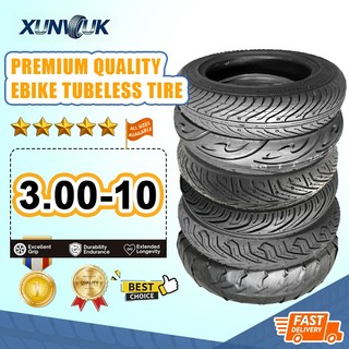 3.00-10 Summer E-Bike Tubeless Tire, 5 Tread Patterns Available