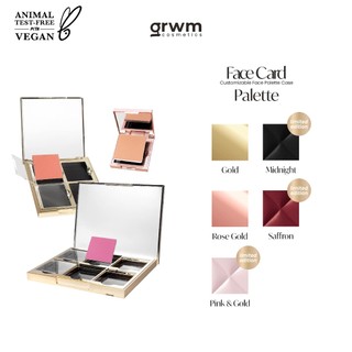 GRWM Cosmetics Face Card Customizable Palette Case