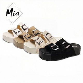 MIA Sandals for Women Square Toe Thick Sole with Adjustable Strap Outside Footwear