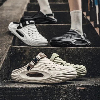 New Outer Wear Dual-Use Unisex Anti-Slip Platform Beach Clogs Shoes Slippers For Men and Women