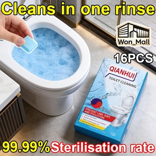 Powerful Toilet Bowl cleaner 16pcs  Tablets Suitable bathroom Brand  Remove the Odor and Dirt