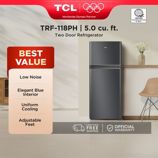 TCL Two-Door Direct Cooling Refrigerator - TRF-PH 5 7.3 8 cu.ft., Low Noise, Adjustable Shelf