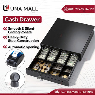 UNA Cash box with drawer Safe money box with Lock Cash Register Drawer Cashier Box Supermarket