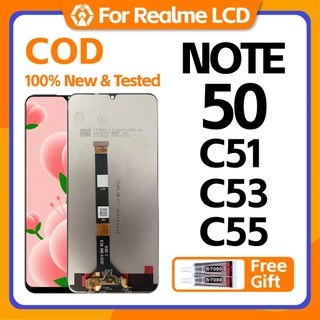 LCD For Realme  NOTE 50 / 60 /  C51 / C53 / C55 / NARZO N53   Display Screen Assembly Replacement