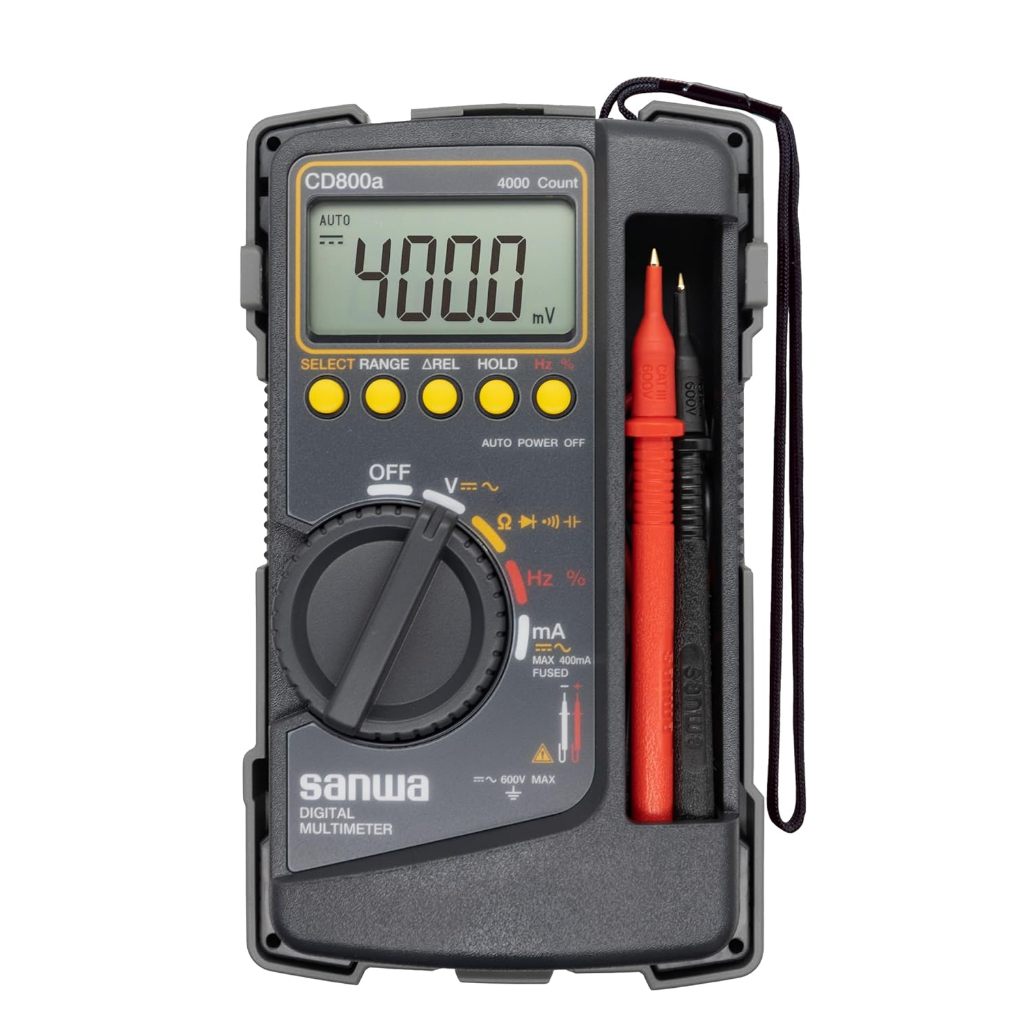 [AUTHENTIC] Sanwa Digital multimeter with protective cover CD800A