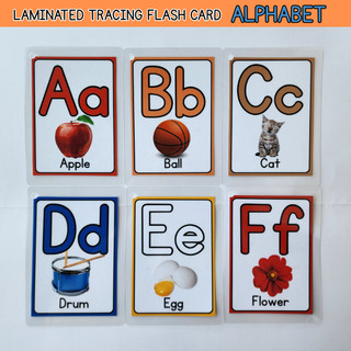 Mommy's HANDS ALPHABET ABC Laminated Tracing Flash Cards Best for Kids Preschools and Kindergarten
