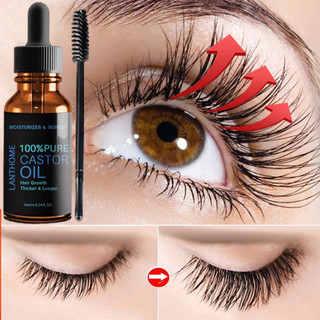 Eyelash Growth Serum Eyebrow Growth LiquidNatural Castor Oil Hair Eyebrow Lashes Growth Serum 15ML