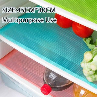 4Pcs Fridge Liners-Refrigerator Liners Washable Refrigerator Mats Kitchen Silicone Refrigerator