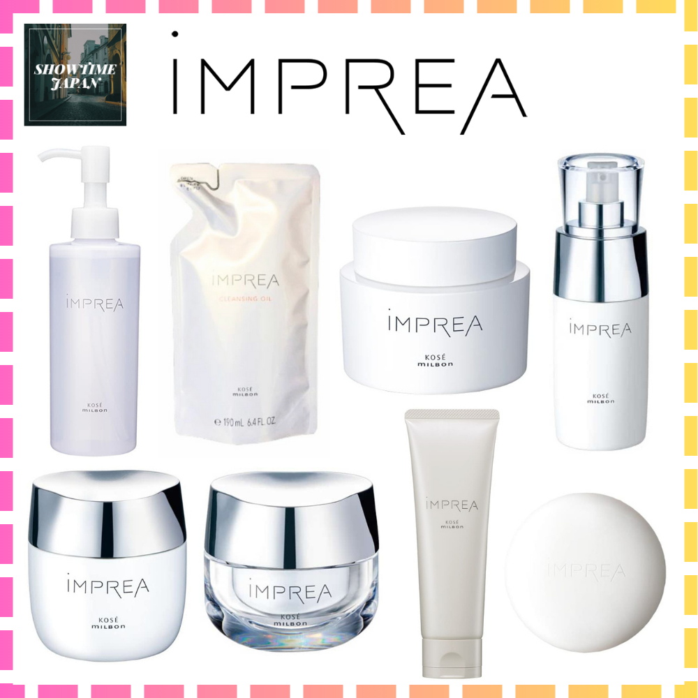 Kose Milbon Imprea [Cleansing Oil 200ml Refill 190ml / Cleansing Cream 115g / Facial Clay Wash 130g 