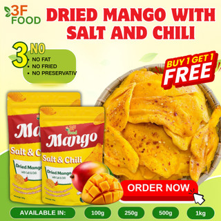 [BUY1 TAKE1] SPICY DRIED MANGO WITH SALT AND CHILI 3F FOOD – No Fat, No Sugar, No Frying, Healthy