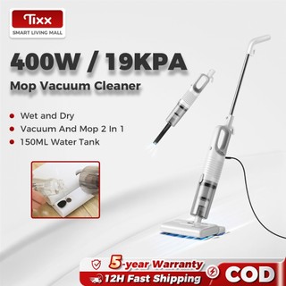 Tixx 2IN1 Mop Vacuum Cleaner Detachable 200ml Water Tank Auto Spray Mop Map Floor Cleaning for Home