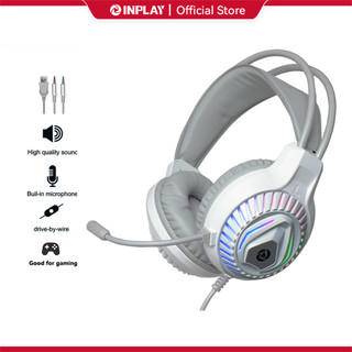 Inplay H20 RGB Wired Headset RGB Light Gaming Headset Headphones With Microphone For Pc Laptop