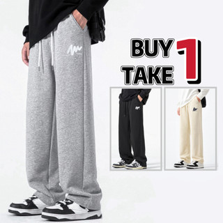 BUY 1 TAKE1 Unisex Fleece Sweatpants – Soft Brushed Fabric | Loose Straight Fit |Comfy Everyday Wear