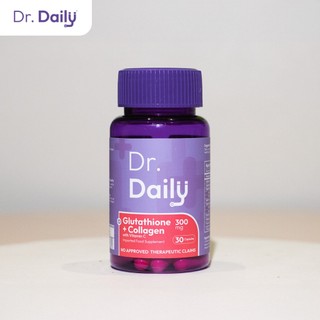 Dr. Daily Glutathione + Collagen with Vitamin C | Marine Collagen | Skin Elasticity, Lightening