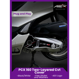 PCX 160 CVT Crankcase Cover Layered Acrylic Design Plug & Play – Clean Look
