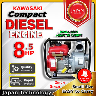 JAPAN Diesel Water Pump 4 Stroke for Agricultural Farm Portable 8.5HP Max 2x2 3x3 High Head/Flow