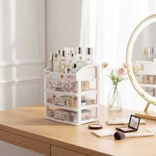 Extra large PP cosmetics storage box desktop storage box dressing table storage box-Z233