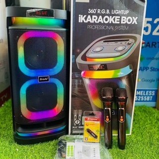 BRODU BTS 1989 Karaoke Speaker with Free Wireless Microphone Audio Cord Remote Smartphone