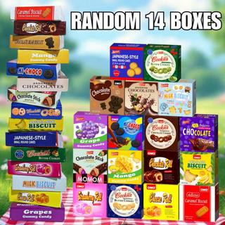 [BUDGET COMBO] Momom 7 Box of Assorted Chocolate, Butter / Chocolate Cookies and Milky Biscuits