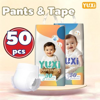 YUXi Diaper for Baby  NB-3XL Tape & Pull-up Pants Unisex Ultra Thin and Dry Breathable Diapers