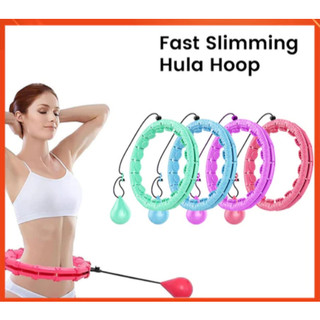 Hula Hoop 24 Sections Fitness adjustable 65-120cm Hoop Fitness Weight Loss Gear Thin Waist Slimming