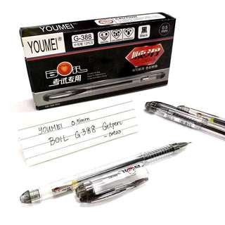 Hnrqzule 12pcs YOUMEI 0.5MM G-388 BOIL GEL SIGN PEN FOR SCHOOL OFFICE - Bink Special Contents Ink