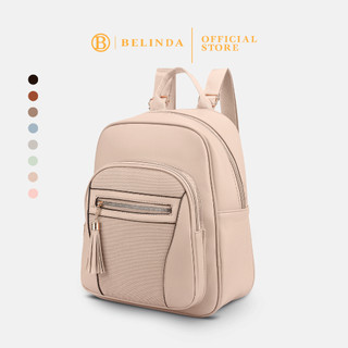 BELINDA Backpack For Women PU Leather Waterproof Korean Fashion Ladies Girl College School Bag M4014