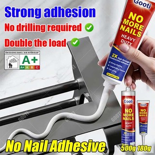 GOOTI All Purpose Nail Free Adhesive For Wall Tile Metal Waterproof Strong Sealant Glue No drill