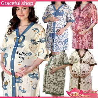 Maternity Dress Korean Fashion Plaid Casual Maternity Wear Plus Size Pregnant Women Clothes Urstore