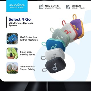 Soundcore Select 4 Go, 5W Crystal Clear Sound,Bluetooth Speaker, IPX67 Waterproof, 20H Playtime