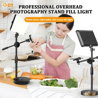 GDT Light Tripod LED With Phone Holder Video Light Phone Desktop Stand selfie light For Vlogging