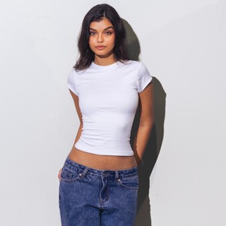 MERA Naomi Round Neck Slim Tee