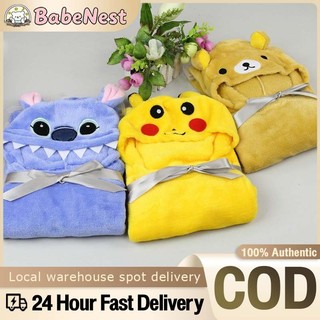 Hooded Baby Blanket Baby Bath Towel Newborn Baby Towel Swaddle Children Beach Hooded Towel